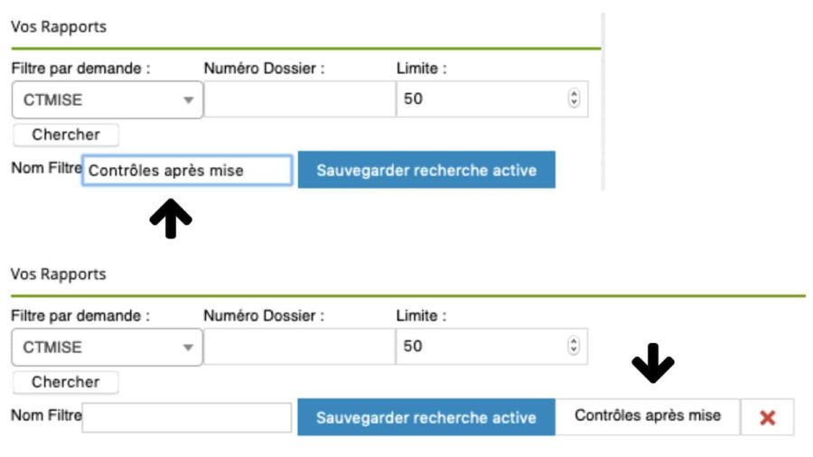 Mémorisez votre recherche