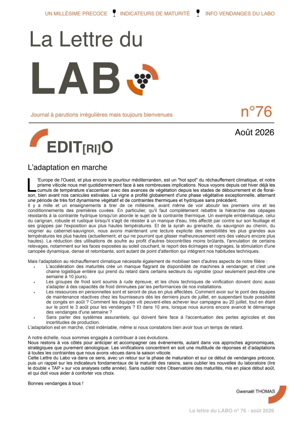 La lettre du Labo n°76 – Aout 2026
